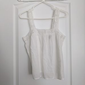 Aerie XS white sheer top